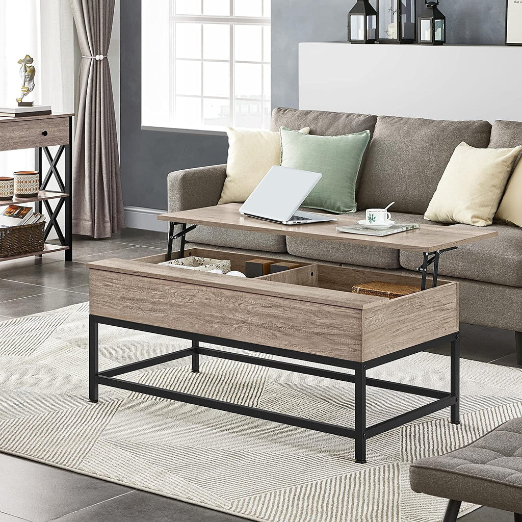 47.5" Lift Top Coffee Table with Hidden Storage Compartment V27962