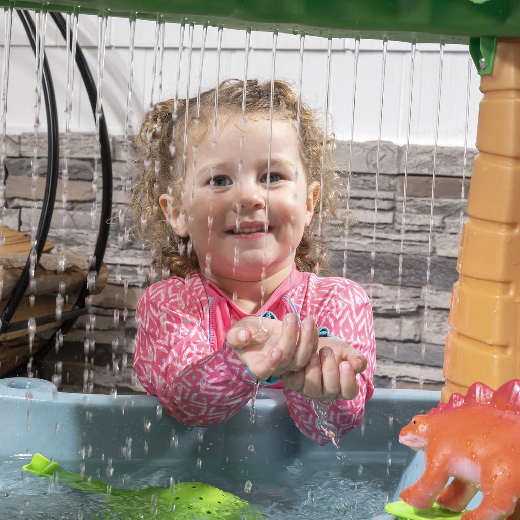 Gray Plastic Water Table with 13-piece Playset F8832