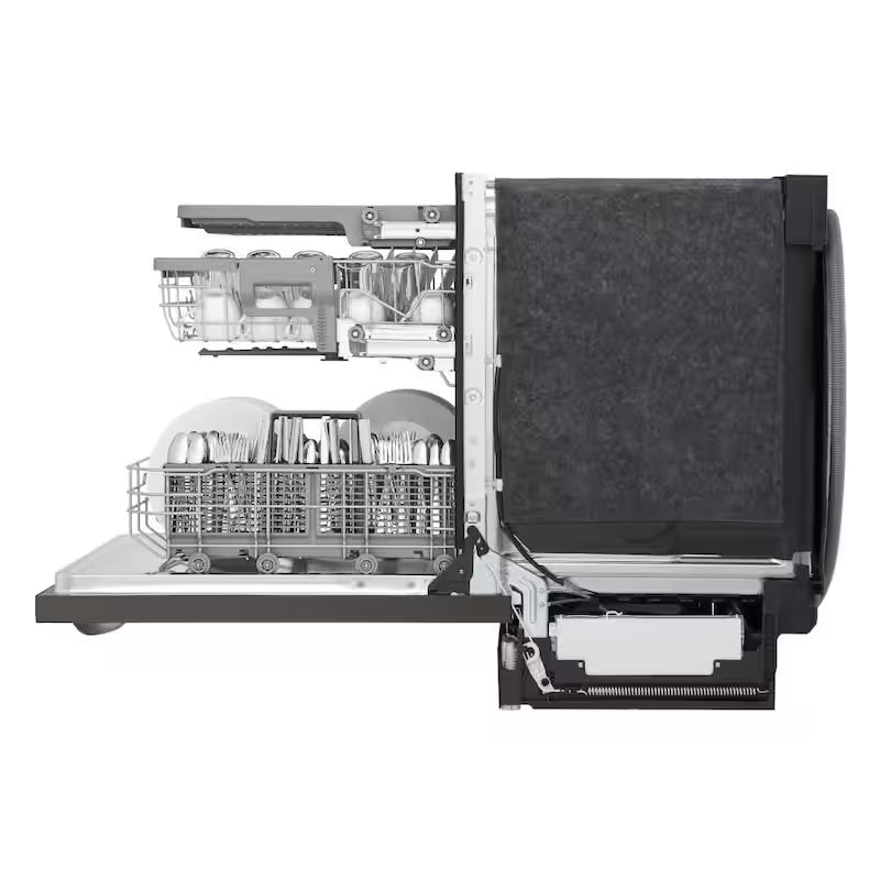 24 in. Black Stainless Steel Dishwasher A20647