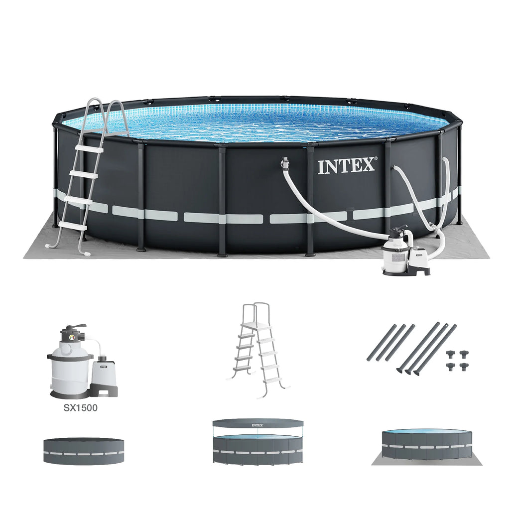 16' x 48 Above Ground Pool Set with Sand Filter Pump Y9421