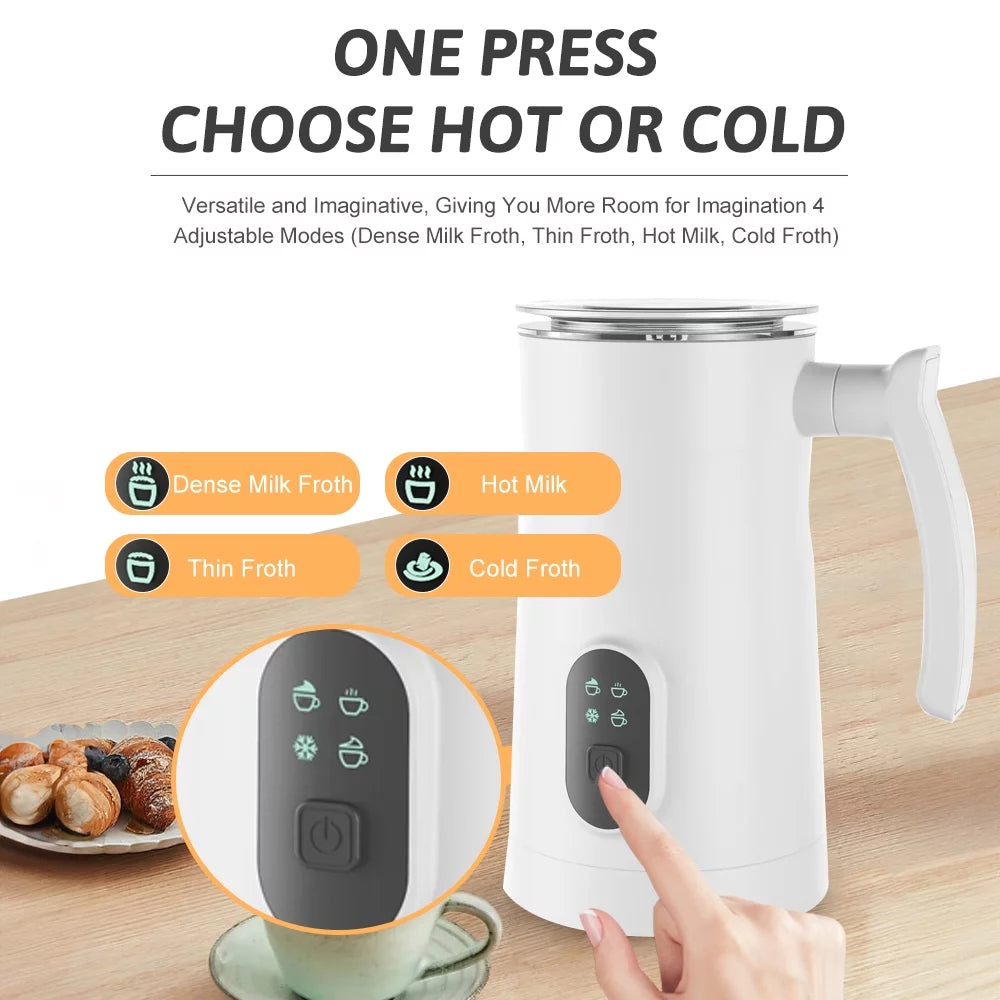 Electric Milk Frother and Steamer 4 in 1 400W 350ml I728897