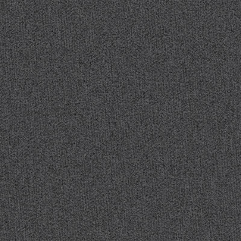 Charcoal Gray Herringbone Fabric L Shaped Sectional Couch B788833