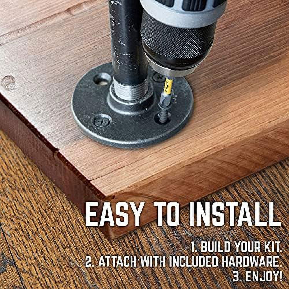 Solid Wood End Table 22 in. x 18 in. x 1.25 in. Reclaimed Pine Black J684843