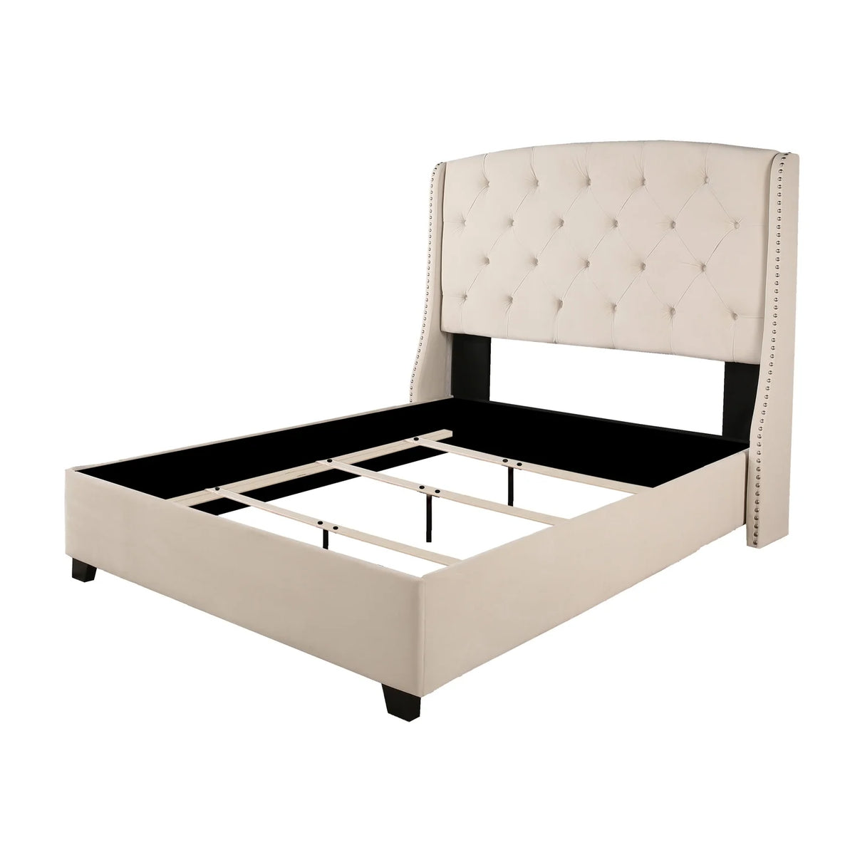 Upholstered King Bed with Nailhead Trim L747442