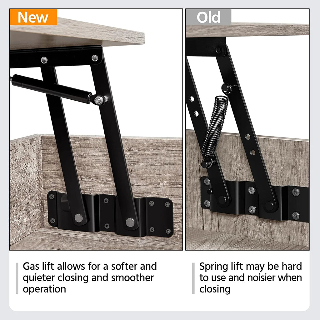 47.5" Lift Top Coffee Table with Hidden Storage Compartment V27962