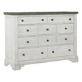 10 Drawer Wood Dresser White H87449