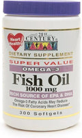 Fish Oil 1000mg 300 Softgels Pack of 2 M96232