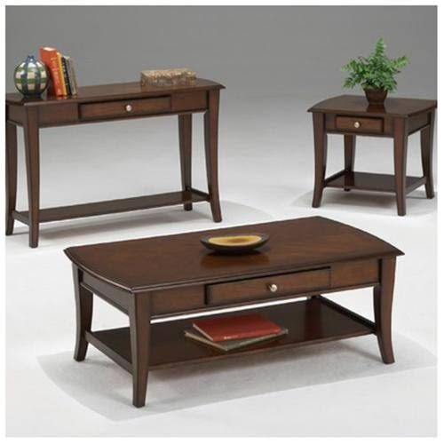 3-Piece Table Set Cherry Finish D2666