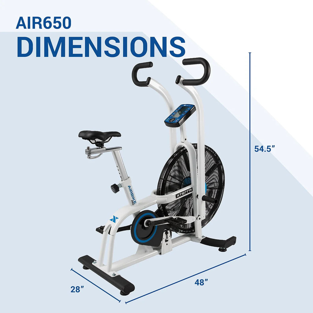 Air Resistance Fan Upright Bike with LCD Display U2660