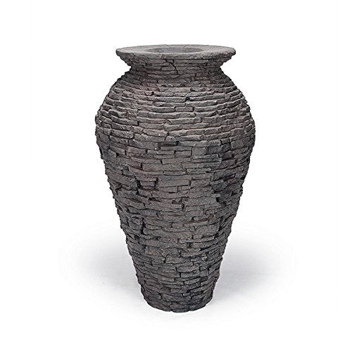 Medium Stacked Slate Urn Water Fountain Kit U922971