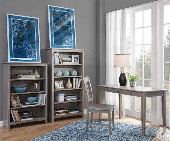 Taupe Gray 84x22 Shaker Bookcase Z69025