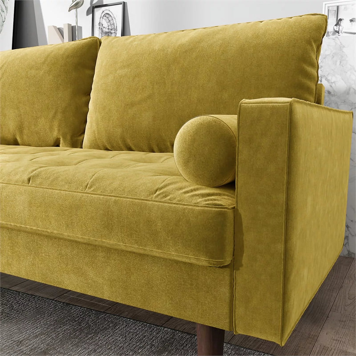 Velvet Living Room Sofa and 2-Loveseat 3 Piece Set T335