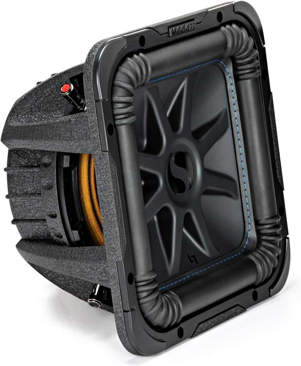 10 Square Dual 2 Ohm Car Subwoofer H14657