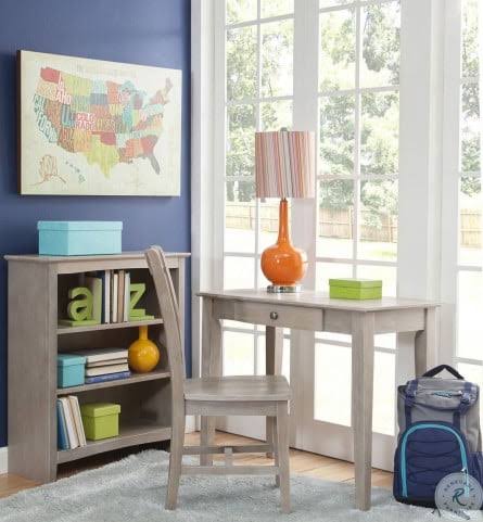Taupe Gray 84x22 Shaker Bookcase Z69025