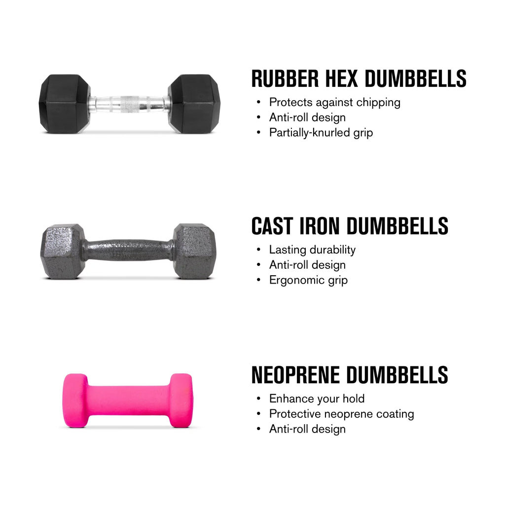 35lb Rubber Hex Dumbbell L967