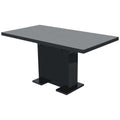 Extendable Dining Table High Gloss Black T41466