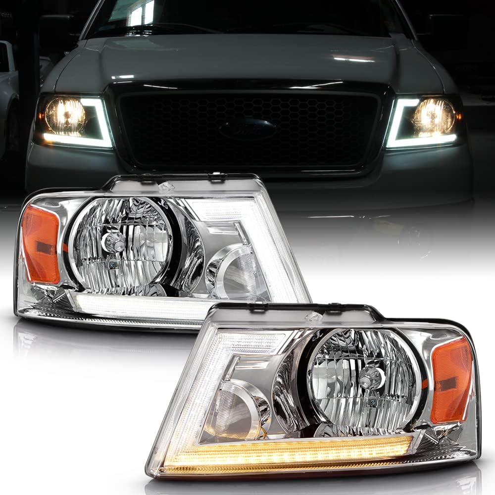 Chrome LED Headlights Pair U91827