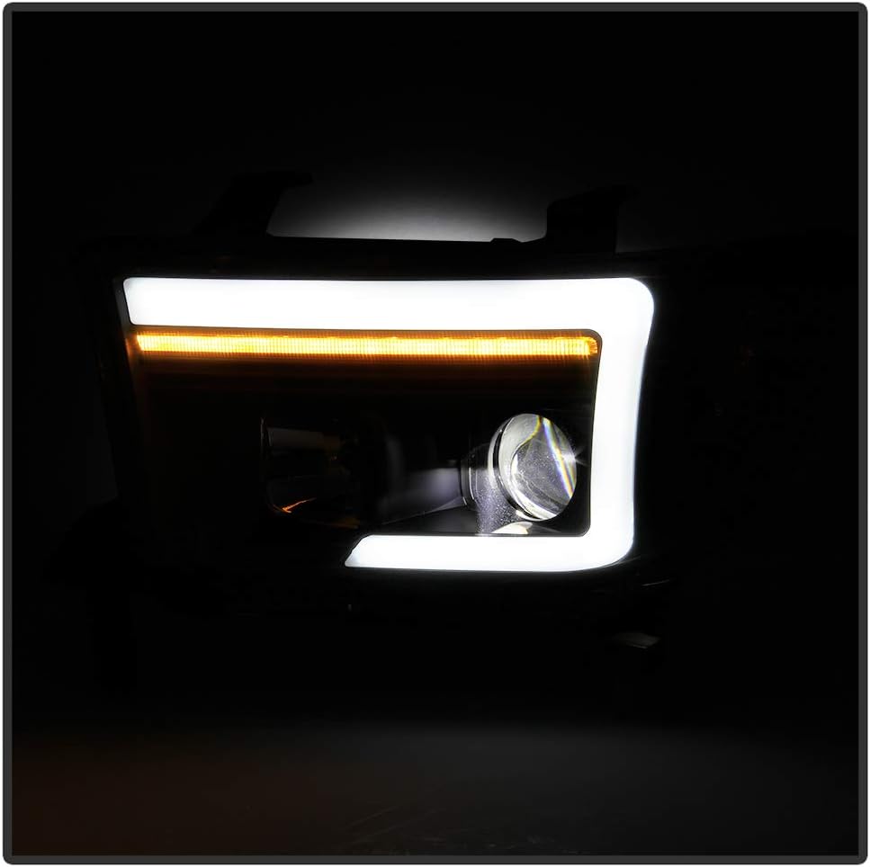 Black LED Projector Headlights E889