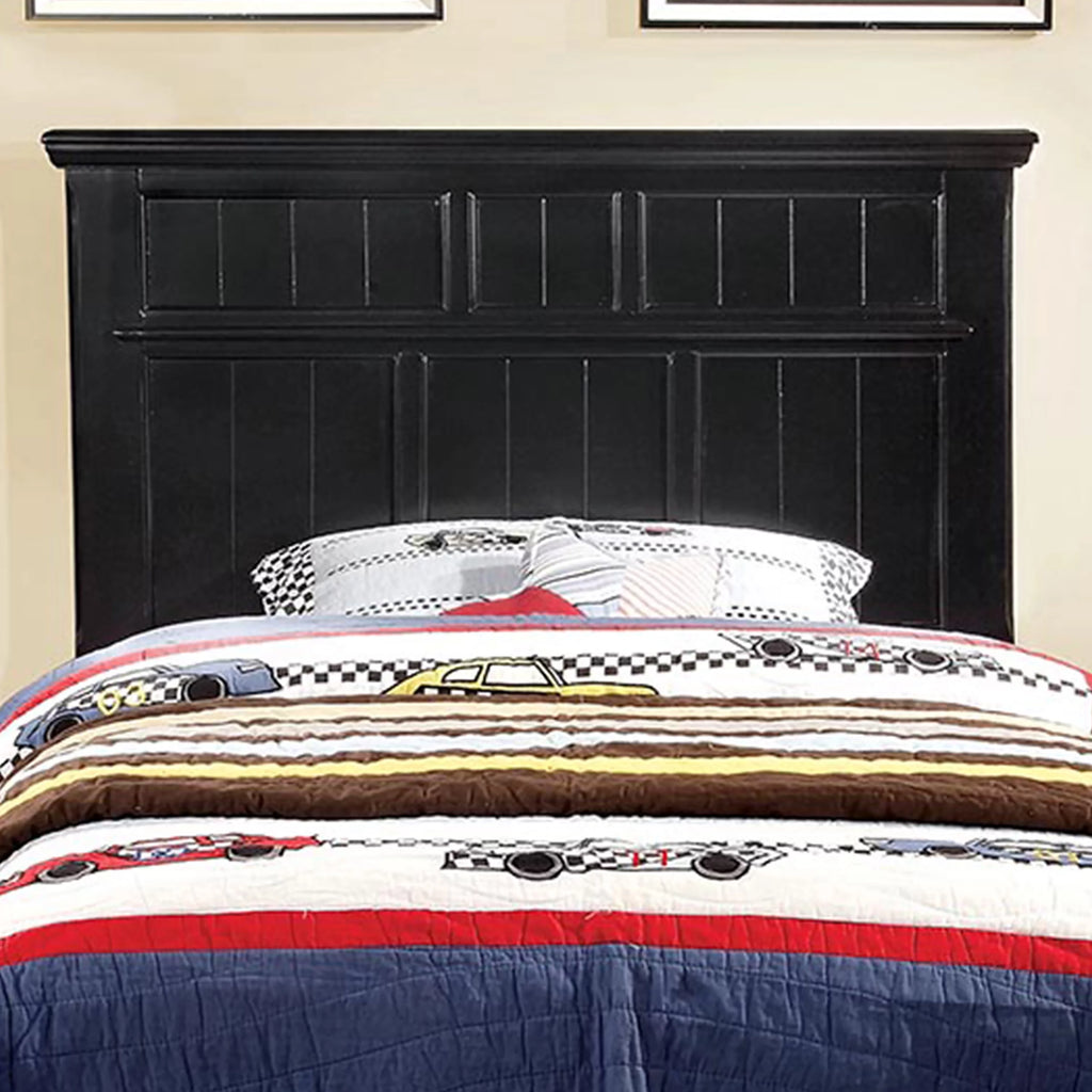 Twin Headboard Black Wood Finish T198