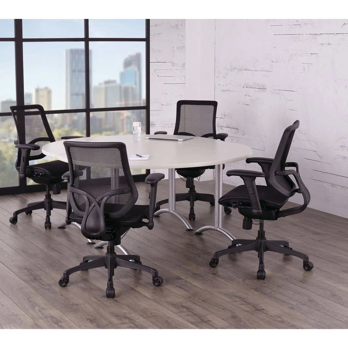 Black Ergonomic Mesh Mid-Back Task Chair R5243