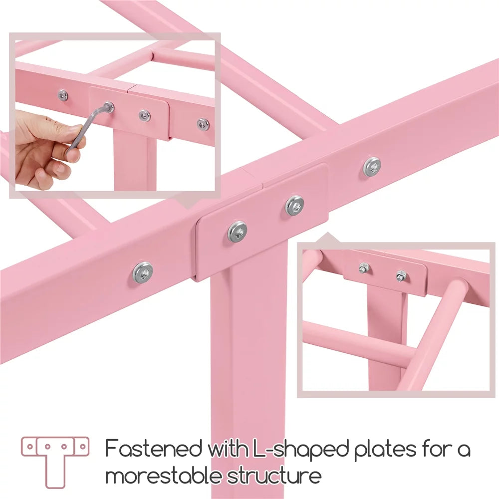 Queen Metal Bed Frame with Headboard & Footboard S21627