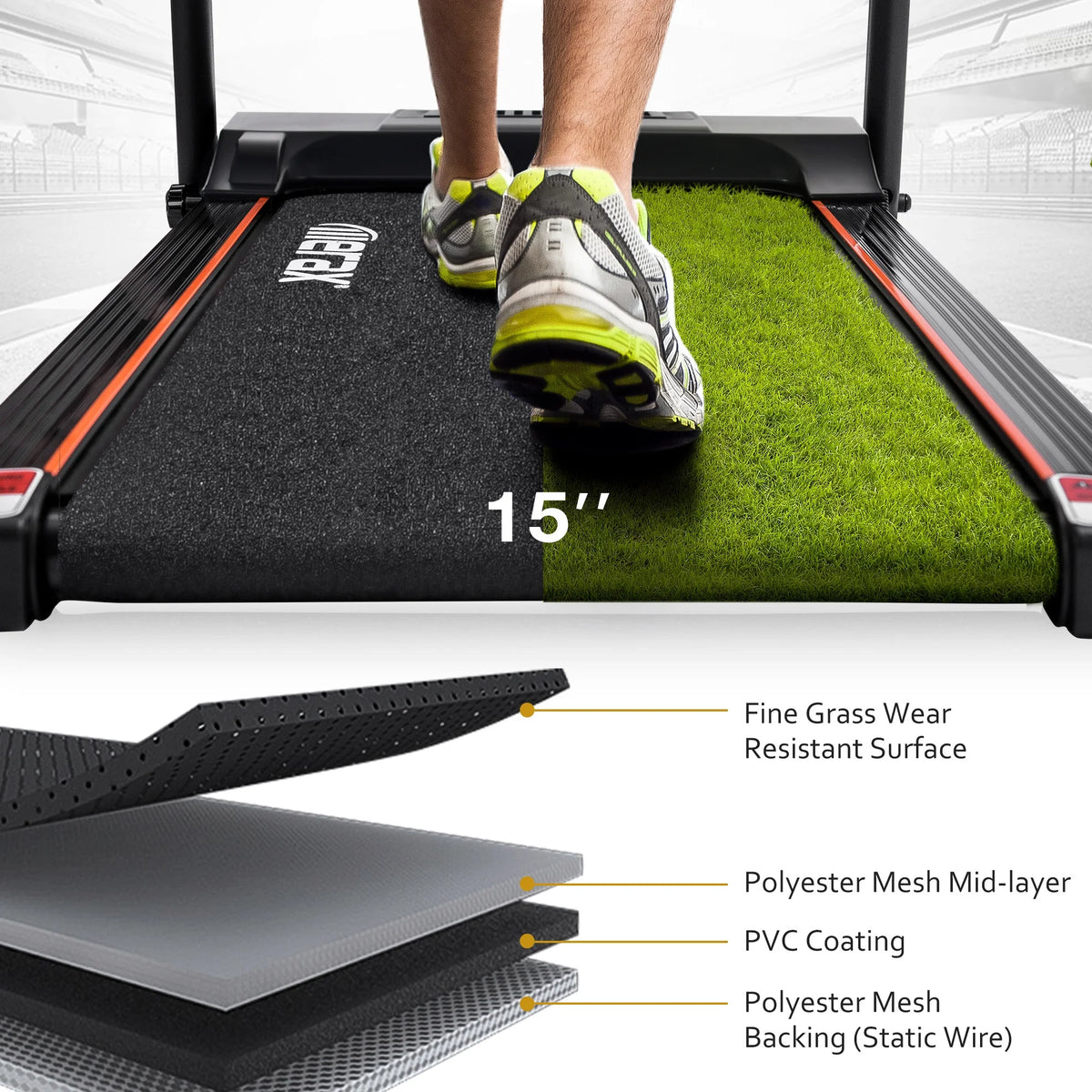 Folding Incline Treadmill 2.5HP Electric Running Machine P10439