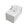 36 in. High Gloss White Wall Mount Bathroom Vanity V39599