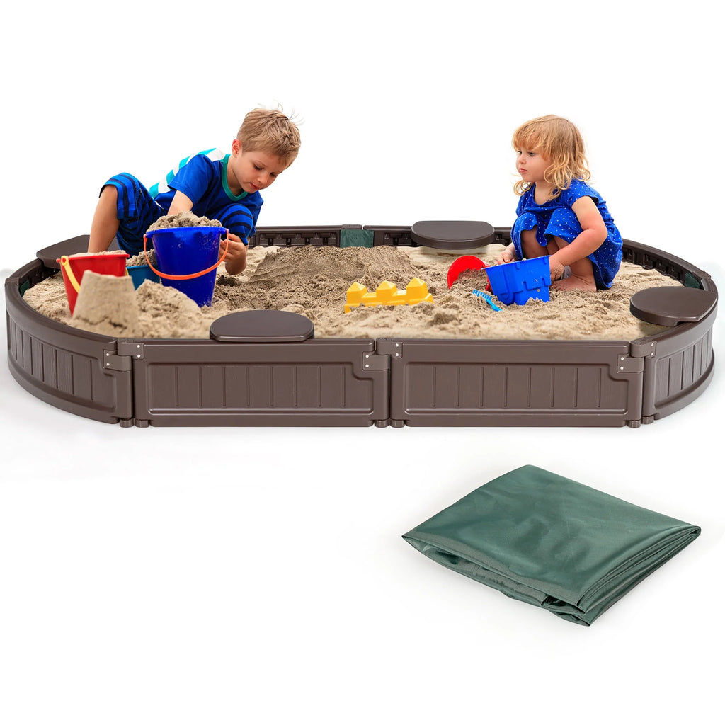 Wooden Sandbox with Cover J10865
