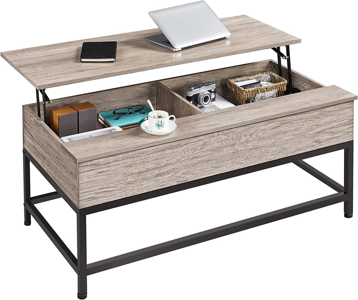 47.5" Lift Top Coffee Table with Hidden Storage Compartment V27962