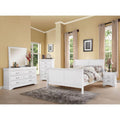 White Full 5pcs Bedroom Set M533420