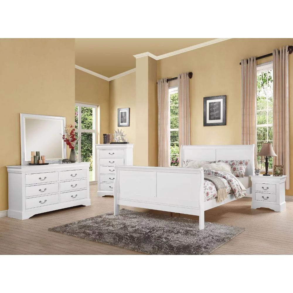 White Full 5pcs Bedroom Set M533420