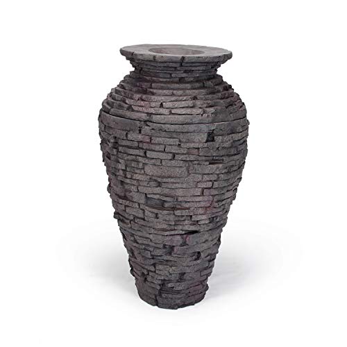 Medium Stacked Slate Urn Water Fountain Kit U922971