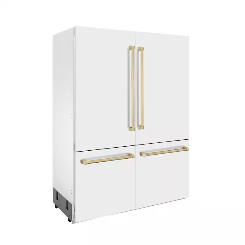 60 in. 4-Door French Door Refrigerator with Champagne Bronze Handles G2277