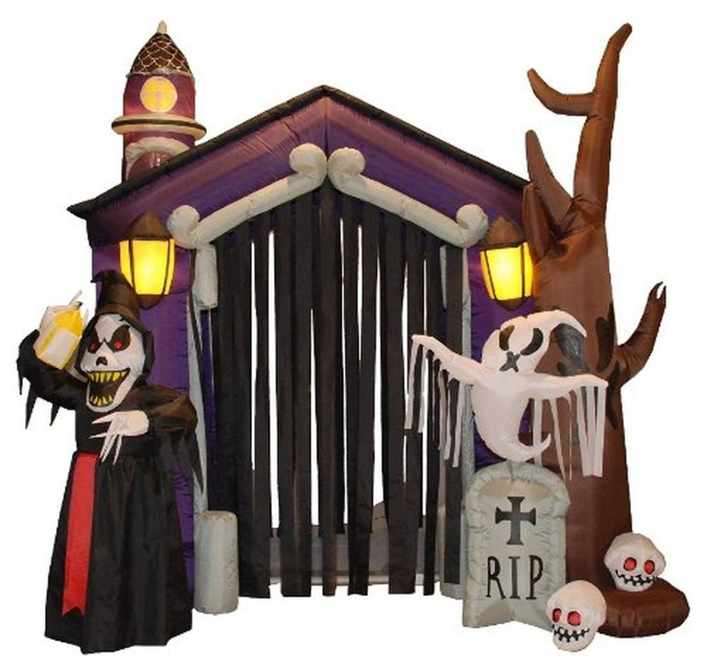 8.5 Foot Halloween Inflatable Haunted House Castle N16412