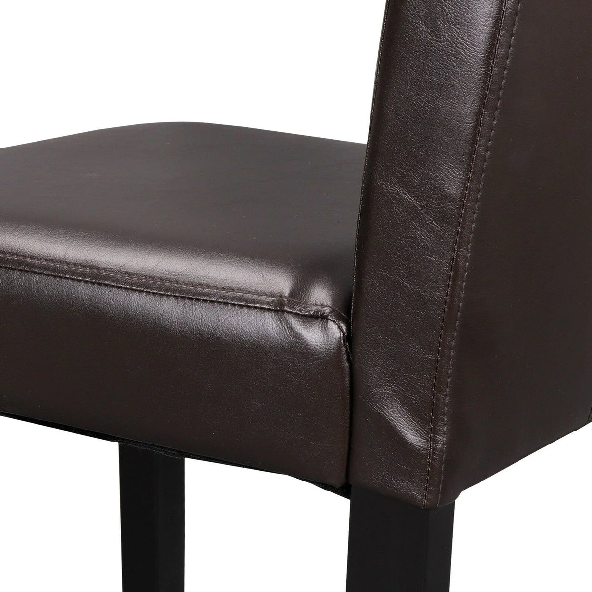 6 Pcs Brown Leather Dining Chair F71739