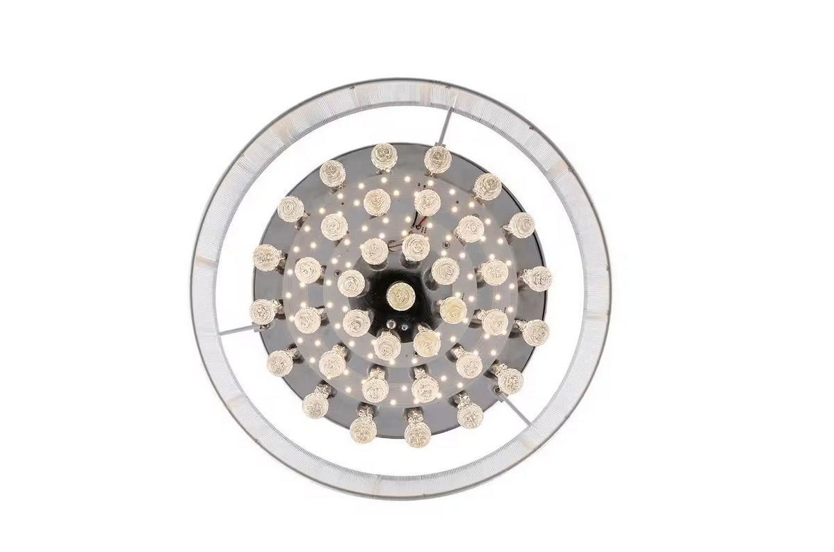 15 in. Chrome LED Flush Mount with Crystal Accent S9879
