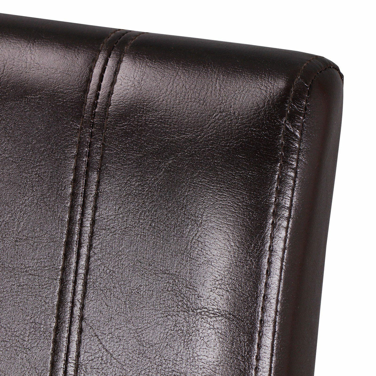 6 Pcs Brown Leather Dining Chair F71739