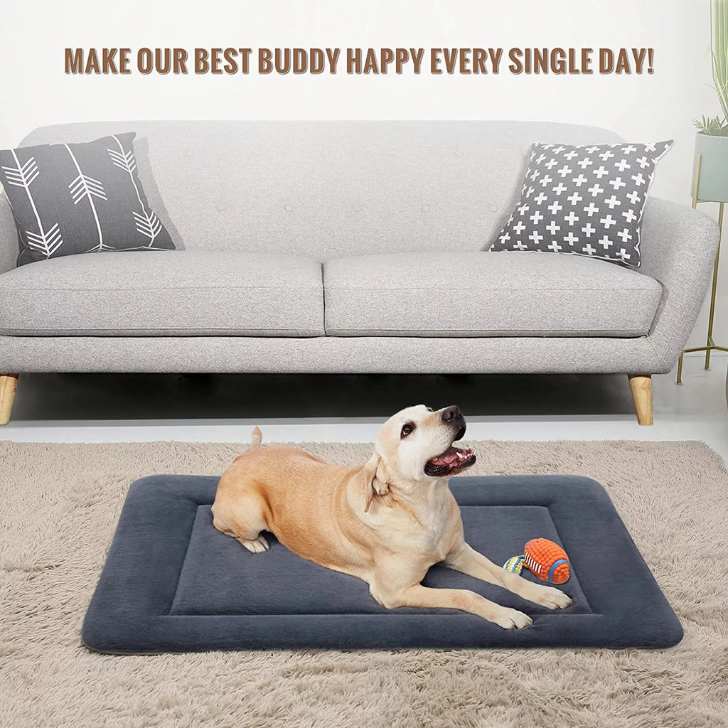 Soft Dog Bed Crate Pad Mat Machine Washable Pet Mattress C317