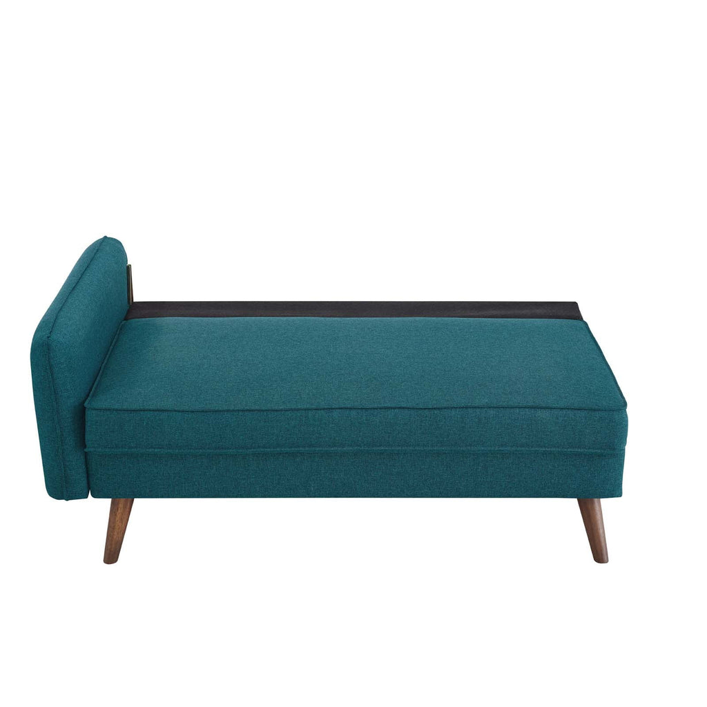 Teal Upholstered Fabric Loveseat K3528