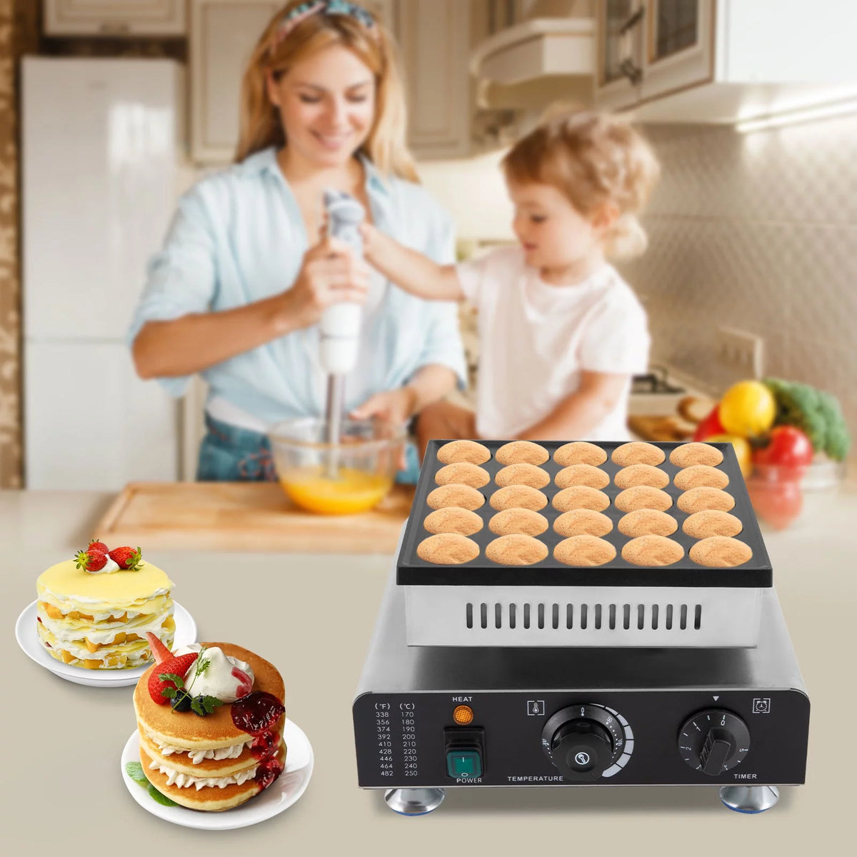 25 PCS Non-stick Electric Pancake Maker B80175
