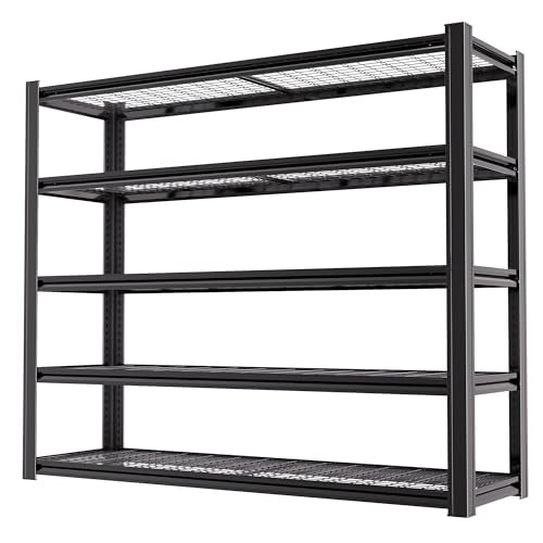72" H Heavy Duty Metal Shelving 3500LBS Adjustable Storage Shelves R648