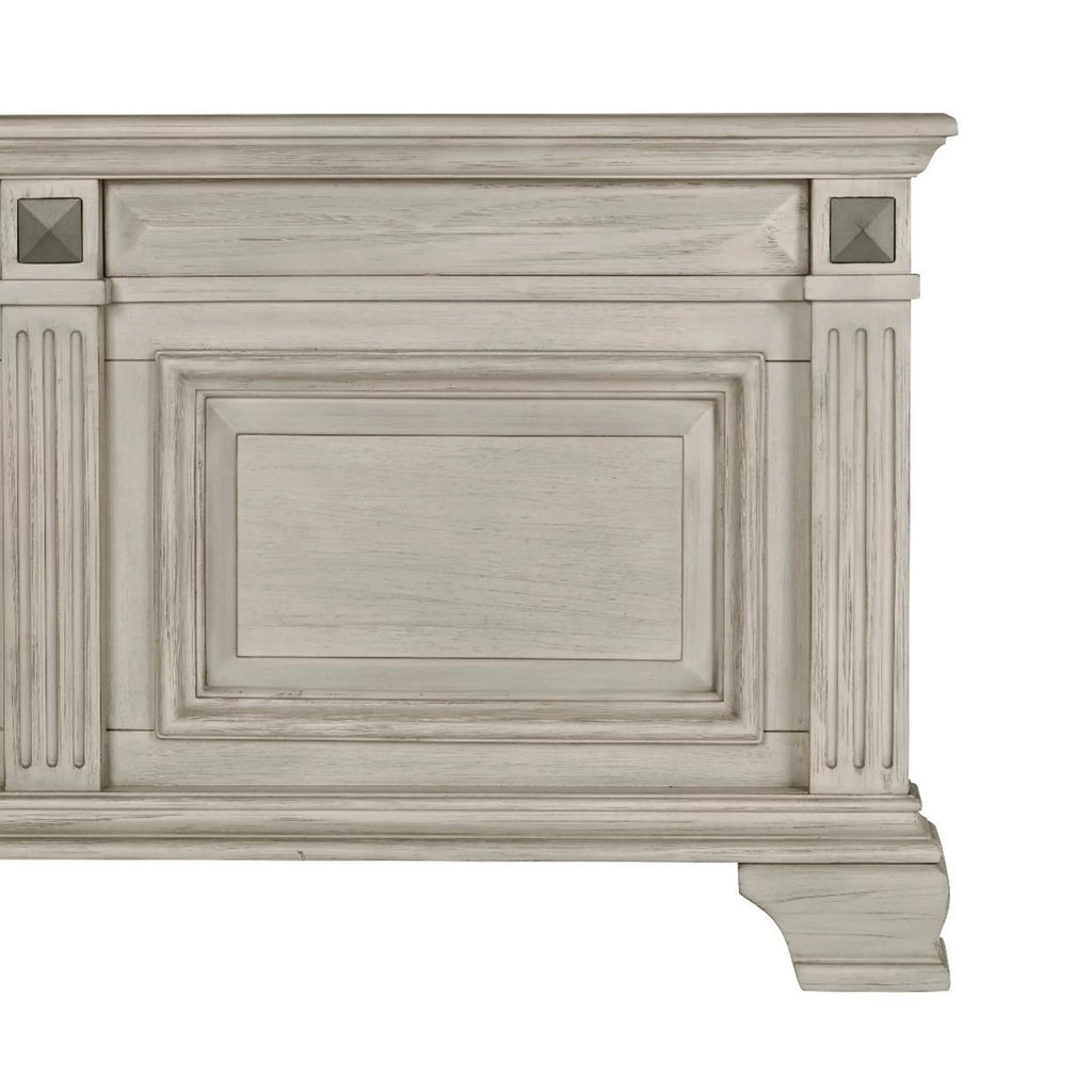 Queen Wood Bedroom Set with Dresser Mirror Nightstand Chest F43124