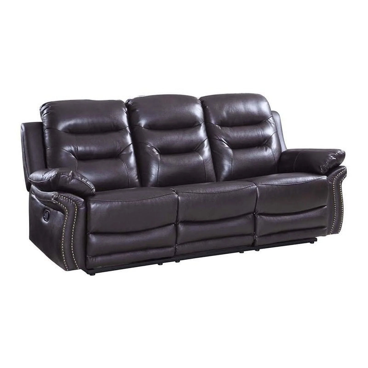 Brown Leather Sofa T283