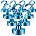 Magnetic Hooks 30lb Heavy Duty with Hook Pack of 10 U813