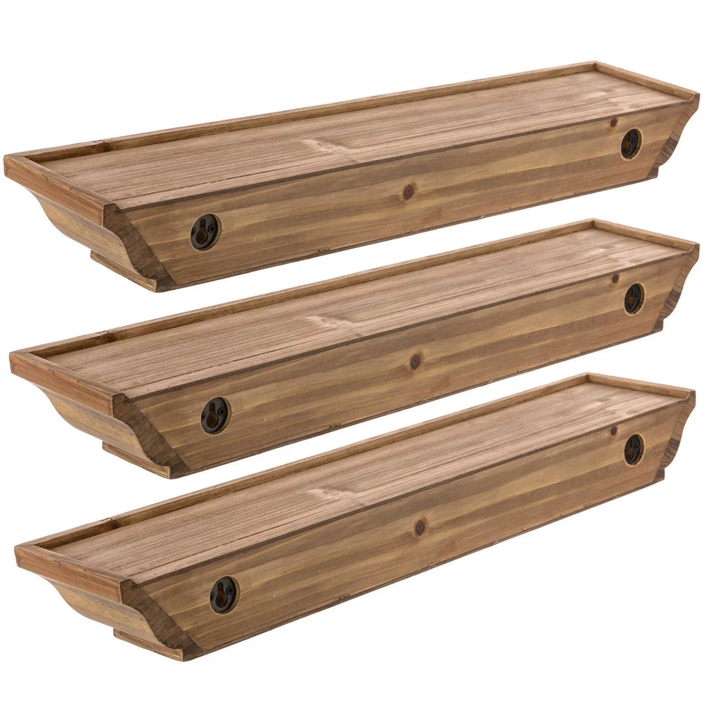 Yellow Solid Wood Shelf Z539