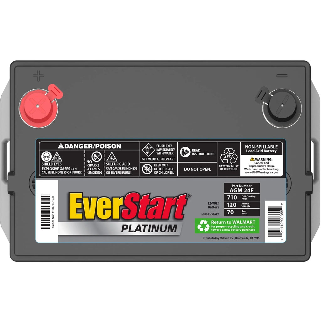 AGM Automotive Battery Group Size 24F 12 Volt 710 CCA X77193