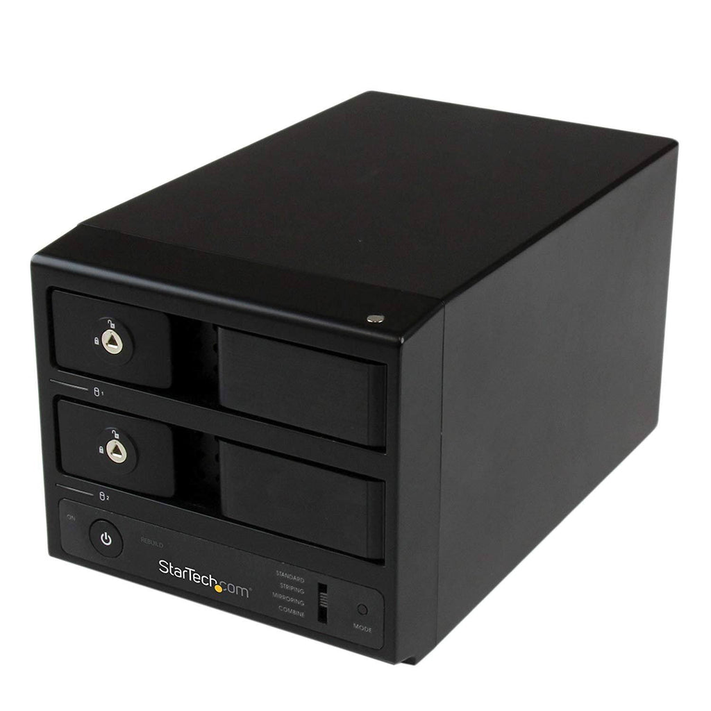 USB 3.0 eSATA Dual-Bay 3.5 SATA III Hard Drive Enclosure V8490