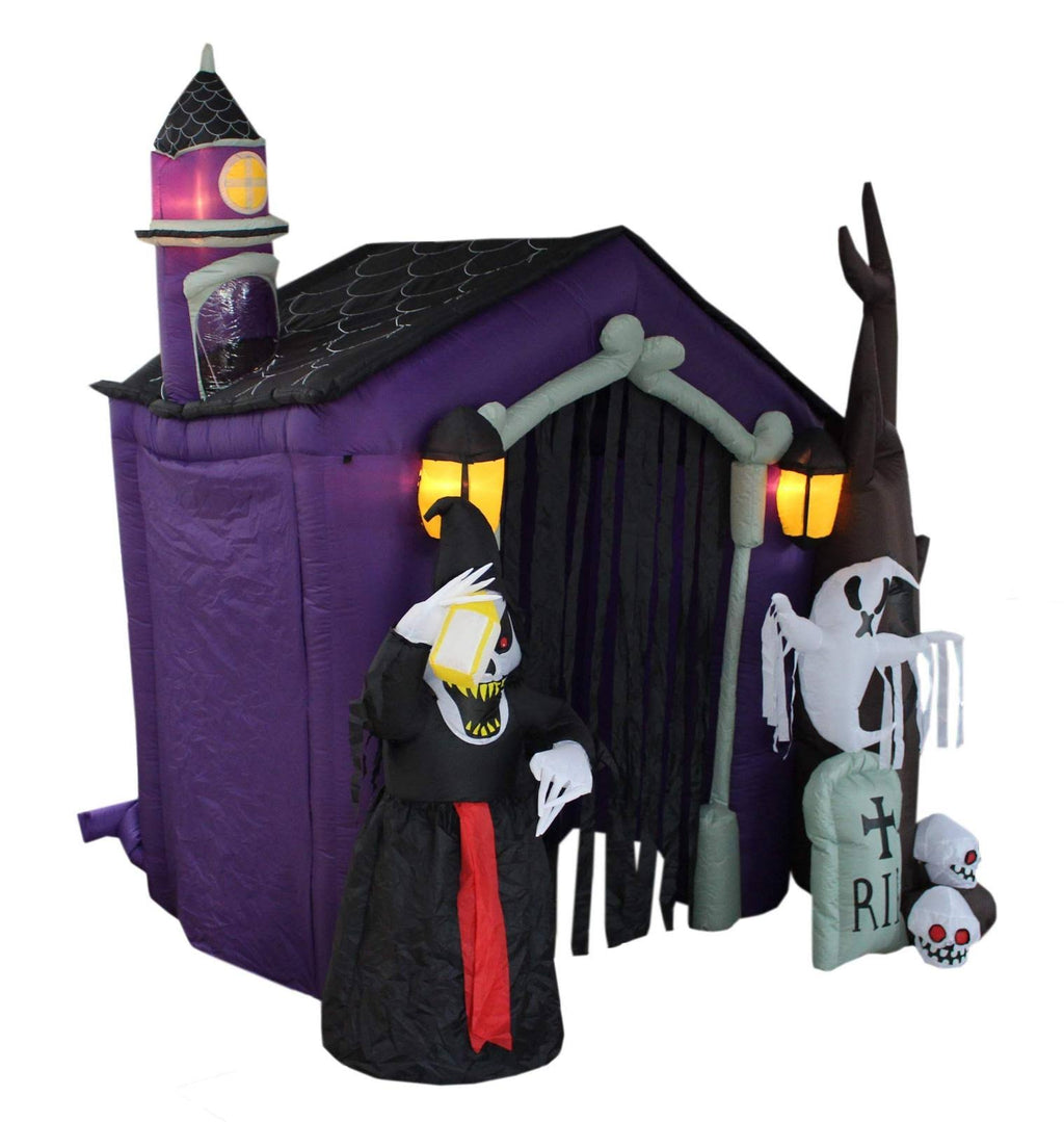 8.5 Foot Halloween Inflatable Haunted House Castle N16412
