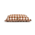 Brown Gingham Print Envelope Dog Bed X526