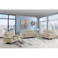 Beige Leather Sofa Set Z178505